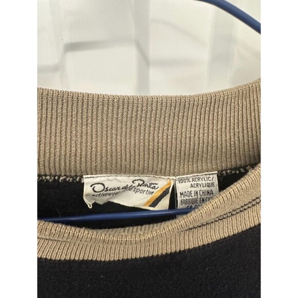 Vintage Oscar de la Renta Crest Sweatshirt | Minimalist Pullover | Size Medium - Picture 4 of 4